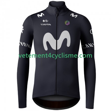 Homme Maillot vélo Manches Longues Movistar Team 2025